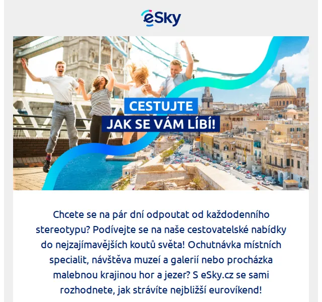 eSky: Eurovíkend od 728 Kč do Londýna & Milána – červenec 2026 | Nuslet.cz