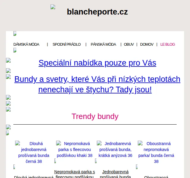 Blancheporte: Hřejivé svršky na chladné dny – červen 2026 | Nuslet.cz