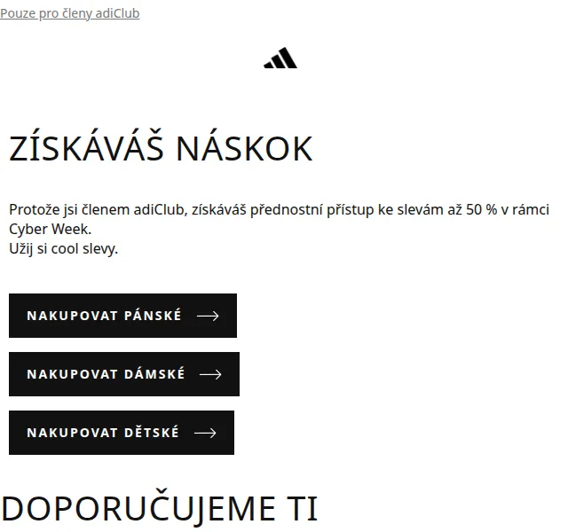 Adidas: Sleva až 50 % – červenec 2026 | Nuslet.cz
