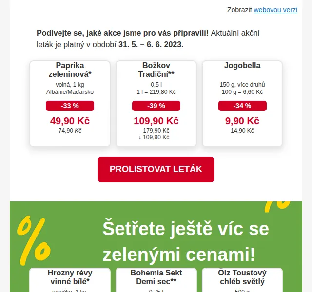Billa: Slevy až 63 % v novém letáku – červen 2023 | Nuslet.cz