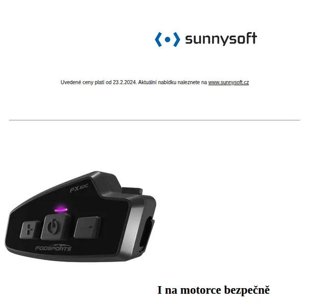 Sunnysoft.cz: Bluetooth headset Fodsports a diagnostika – červen 2026 | Nuslet.cz