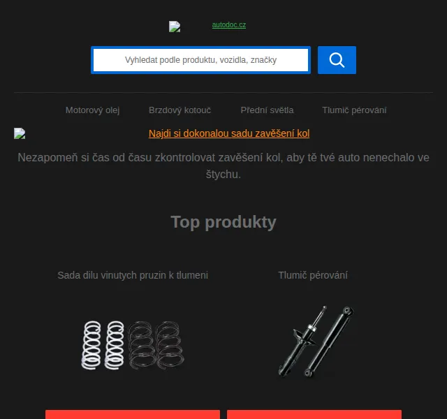Autodoc.cz: nové sady zavěšení kol a tlumiče – červen 2026 | Nuslet.cz