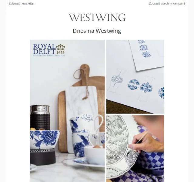 Westwing: Royal Delft keramika – červen 2026 | Nuslet.cz