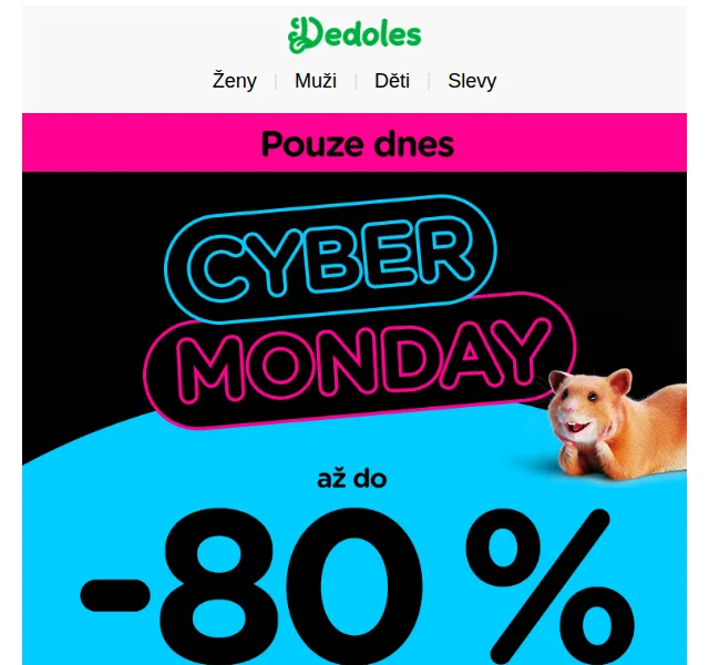 Dedoles.cz: Sleva až -80 % s kódem MONDAY – červenec 2026 | Nuslet.cz