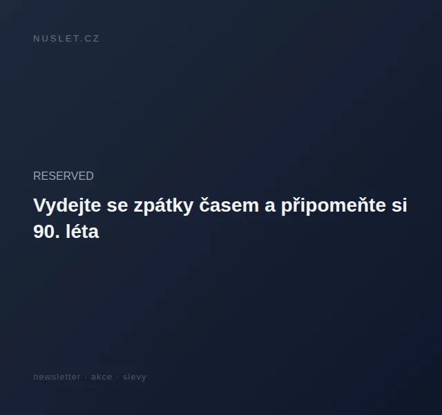RESERVED: Athleisure kolekce – červenec 2026 | Nuslet.cz