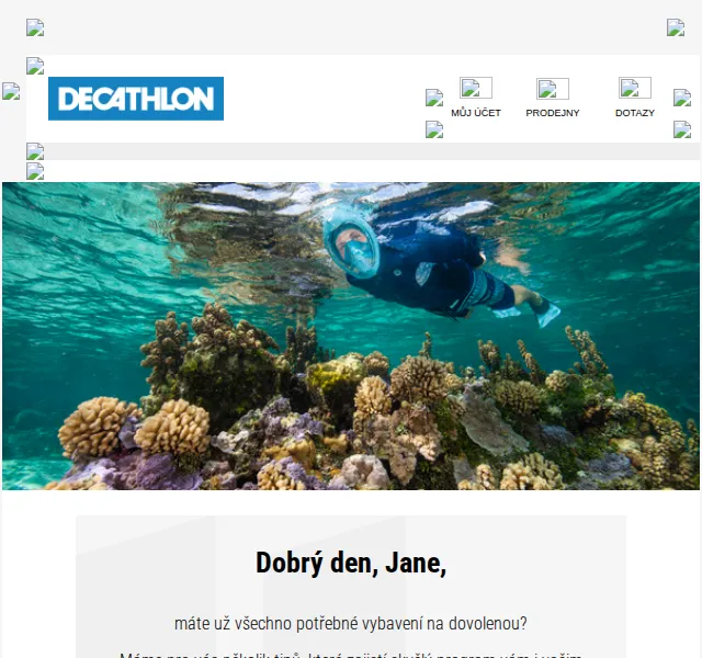 DECATHLON: Vybavení na dovolenou – červen 2026 | Nuslet.cz