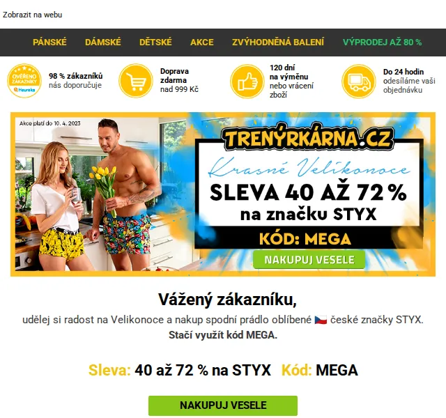 Lukáš z Trenýrkárna.cz: Styx spodní prádlo se slevou 40-72 % – červen 2026 | Nuslet.cz