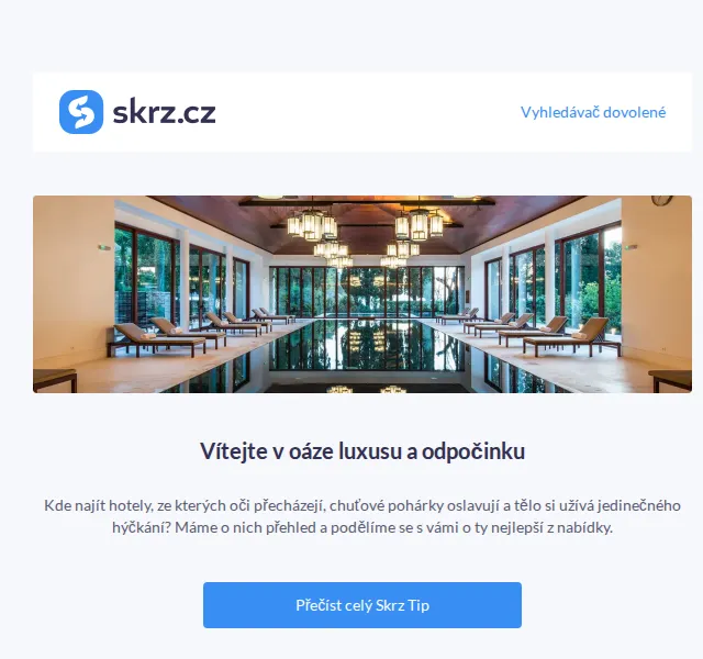 Vánoce na Skrz: Wellness hotely 4★+ s bazény a procedurami – červenec 2026 | Nuslet.cz