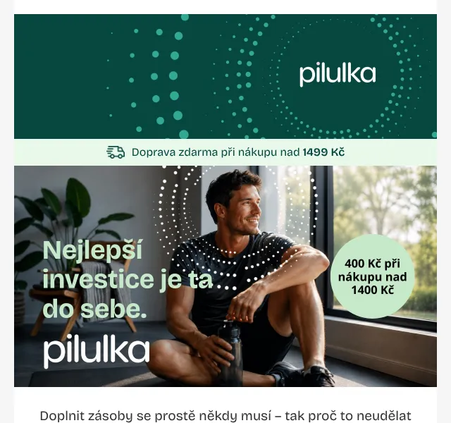 Pilulka.cz: 400 Kč voucher na zdraví – květen 2026 | Nuslet