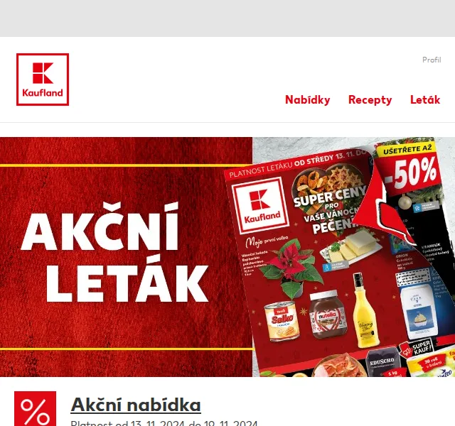 Kaufland: Vánoční pečení s máslem, Salkem a Nutellou – listopad 2024 | Nuslet.cz
