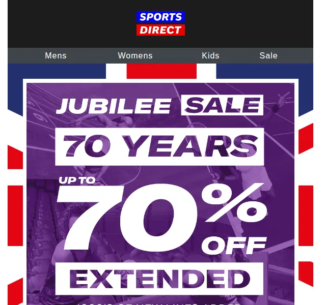 Sportsdirect.com: Sleva až 70 % na sportovní vybavení – červen 2026 | Nuslet.cz