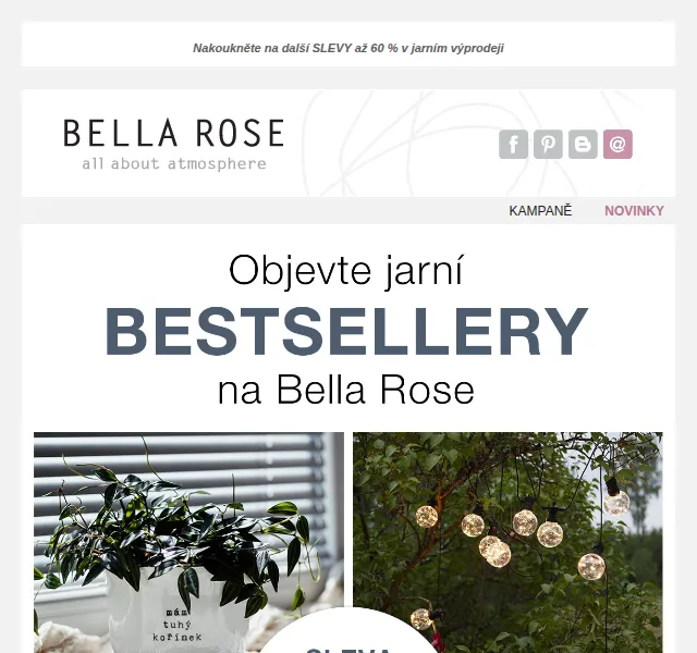 Bella Rose: SLEVA 20 % na vše – červen 2026 | Nuslet.cz