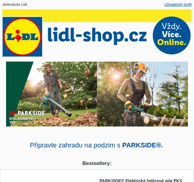 Lidl: PARKSIDE® slevy na zahradní techniku – červenec 2026 | Nuslet.cz