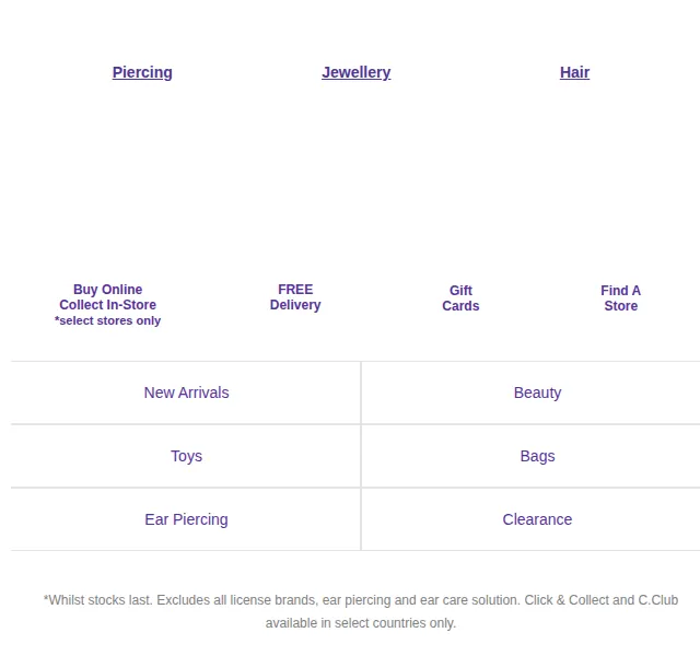 Claire's: Náušnice za 3 € – nová kolekce Earprint | červenec 2026 | Nuslet.cz