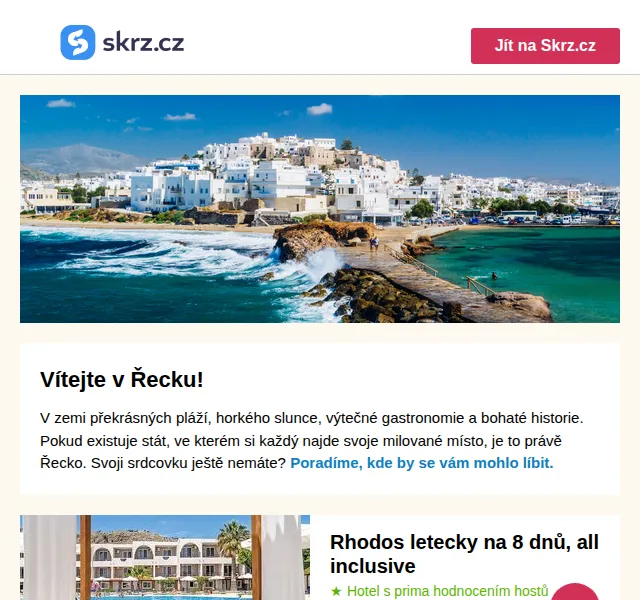 Vánoce na Skrz: Dovolená v Řecku od 5 850 Kč – červen 2026 | Nuslet.cz