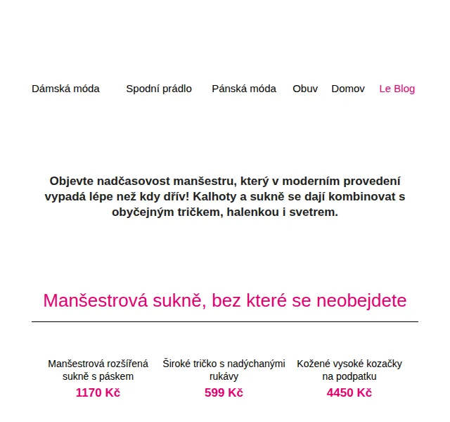 Blancheporte: Manšestr 30% sleva – červenec 2026 | Nuslet.cz