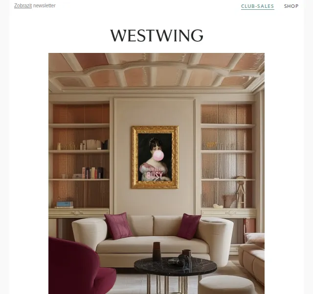 Westwing: Urban Baroque – limitovaná kolekce nábytku a dekorací – červenec 2026 | Nuslet.cz
