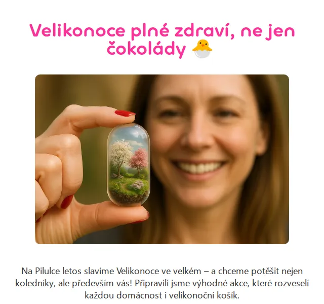 Pilulka.cz: Velikonoční nadílka se slevami až 30 % – červenec 2026 | Nuslet.cz