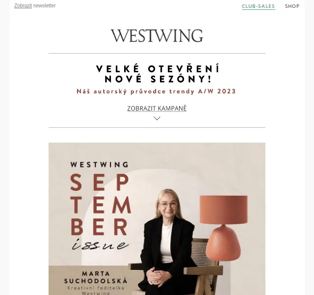 Westwing: Zářijový speciál trendů pro podzim/zimu – září 2023 | Nuslet.cz