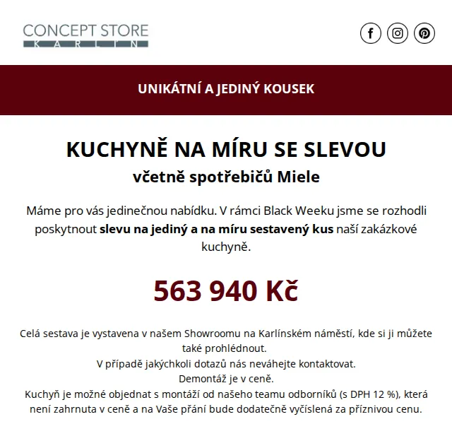 Karolína z cskarlin.cz: Sleva na kuchyni Miele a pohovku Blomus – červenec 2026 | Nuslet.cz