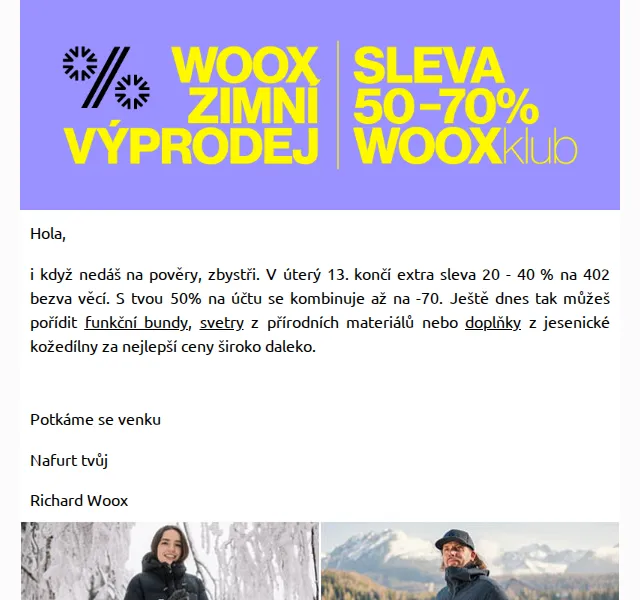 Richard Woox: Sleva 20–40 % na 402 věcí – červenec 2026 | Nuslet.cz