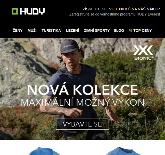 Hudy: X-Bionic funkční oblečení – sleva až 15 % – srpen 2026