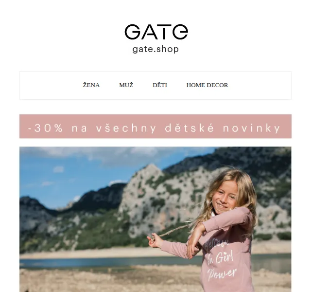 Gate.shop: -30% na dětské novinky – červen 2026 | Nuslet.cz