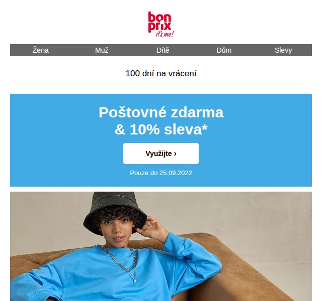 bonprix: 10% sleva a poštovné zdarma – září 2022 | Nuslet.cz