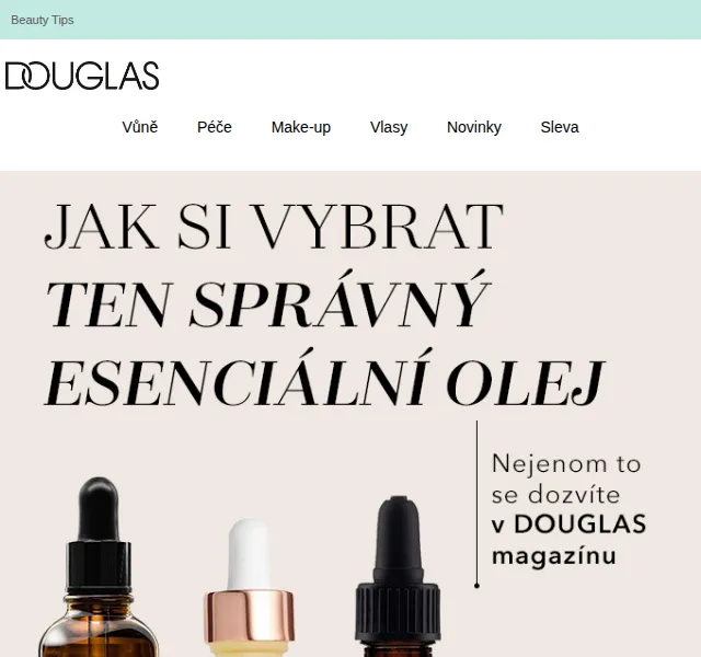 Douglas CZ: Sleva na esenciální oleje – červen 2026 | Nuslet.cz