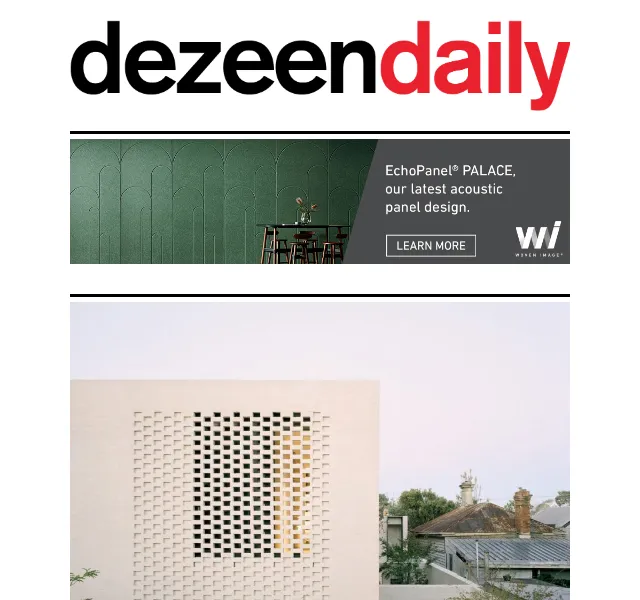 Dezeen Daily: Nová kolekce architektury a designu – červen 2026 | Nuslet.cz