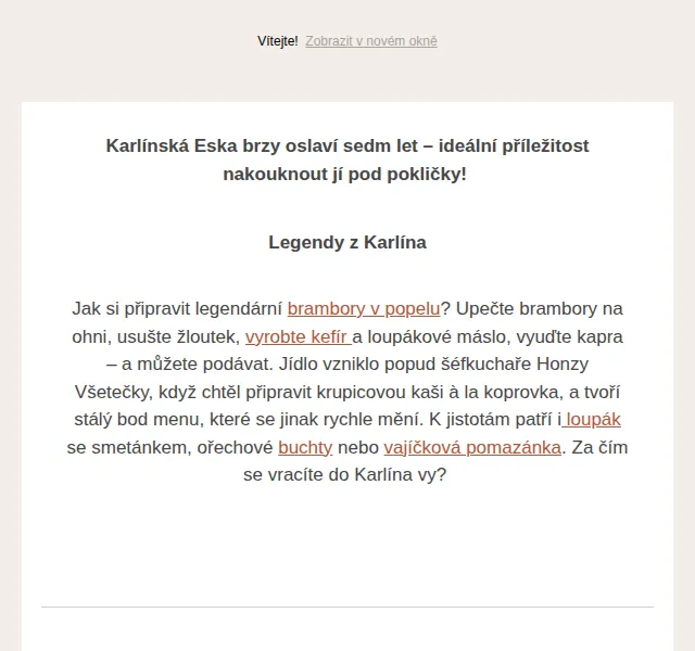 Jídlo a radost: Kuchařské techniky z Esky – červenec 2026 | Nuslet.cz