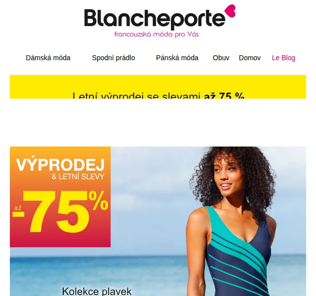 Blancheporte: Až -75 % na plavky – červenec 2026 | Nuslet.cz