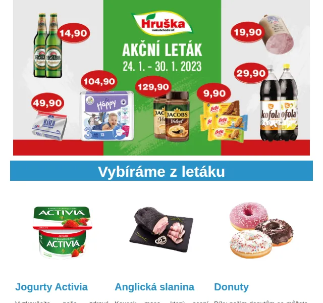 Váš HRUŠKA tým: Jogurty Activia od 13,90 Kč – červen 2026 | Nuslet.cz