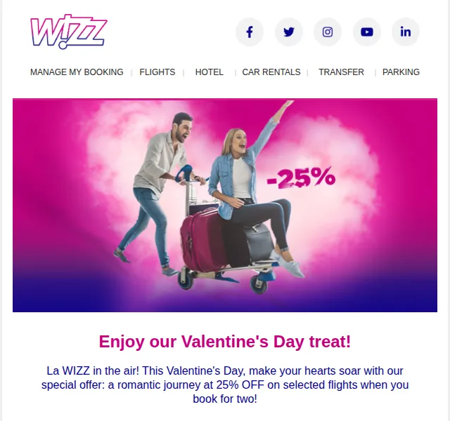 Wizz Air: 25% sleva na vybrané letenky – červenec 2026 | Nuslet.cz