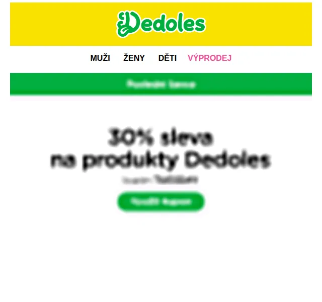 Dedoles.cz: Sleva 30 % na vše – červenec 2026 | Nuslet.cz