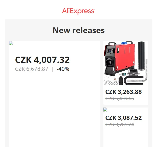 AliExpress: VEVOR topení & slevy až 52 % – červen 2026 | Nuslet.cz