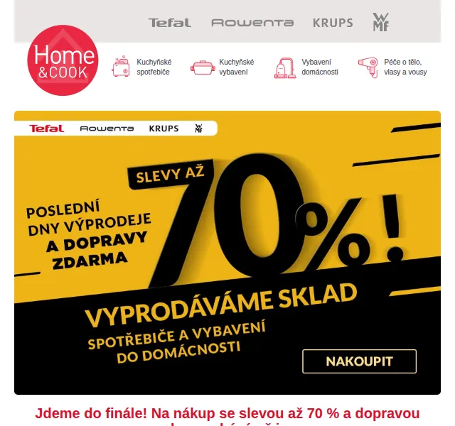 Home & Cook: 70% slevy – červen 2026 | Nuslet.cz