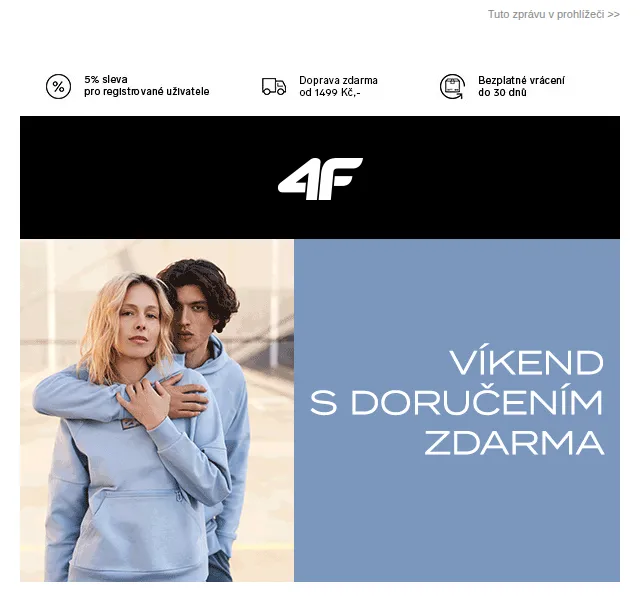 4Fstore.cz: Doprava zdarma – červenec 2026 | Nuslet.cz