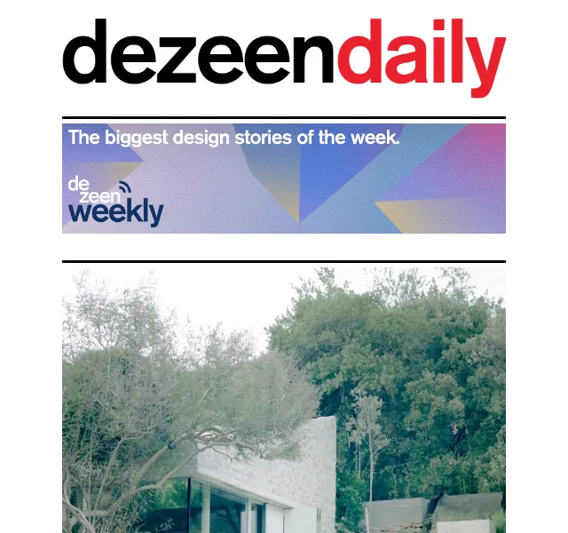 Dezeen Daily: Novinky z architektury – červen 2026 | Nuslet.cz