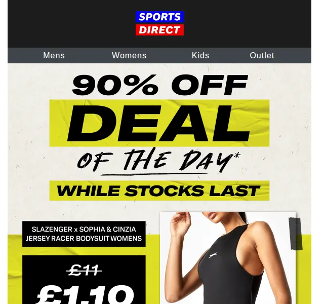 Sportsdirect: Slazenger Bodysuit za 1.10 £ (90% sleva) – červen 2026 | Nuslet.cz