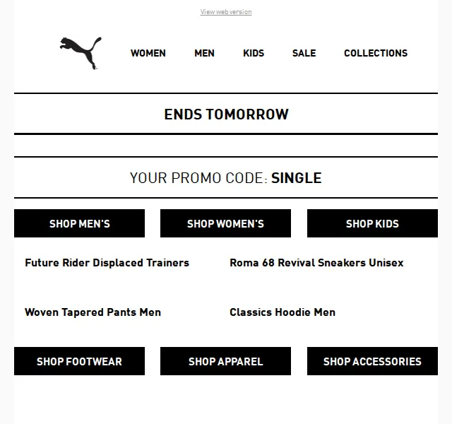 PUMA: Až 30 % + 11 % navíc – Singles' Day listopad 2024 | Nuslet.cz