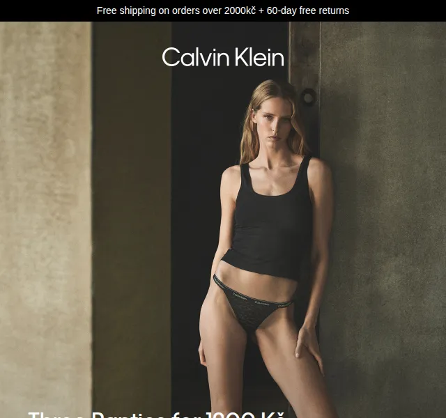 Calvin Klein: Tři kalhotky za 1200 Kč – červen 2026 | Nuslet.cz