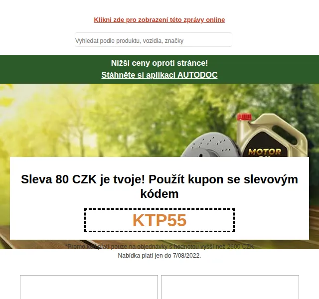 Autodoc.cz: Sleva 80 Kč na autodíly – červenec 2022 | Nuslet.cz