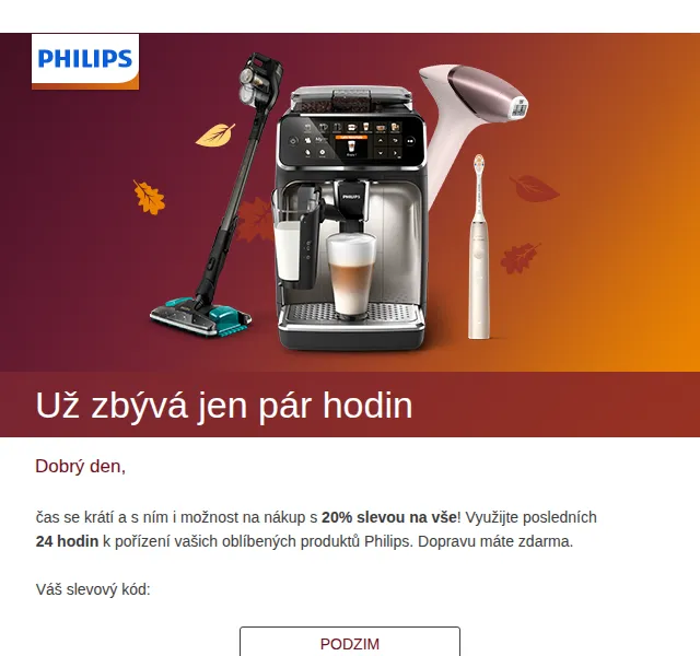 Philips: 20% sleva na vše – červen 2026 | Nuslet.cz