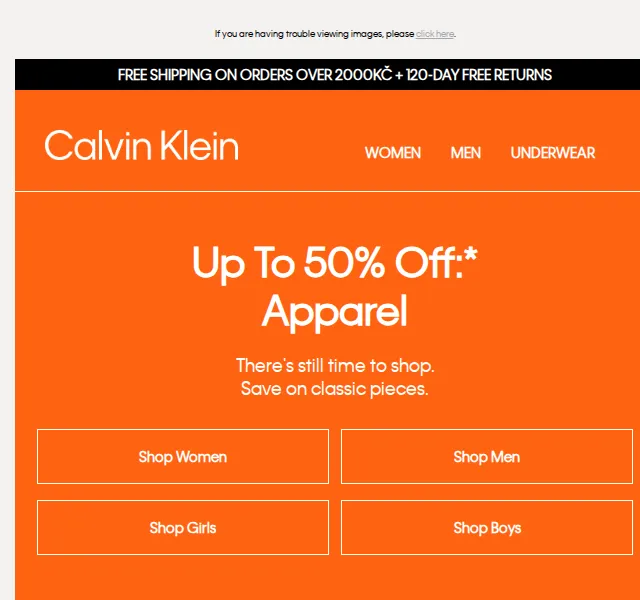 Calvin Klein: Až 50% sleva na oblečení – červen 2026 | Nuslet.cz