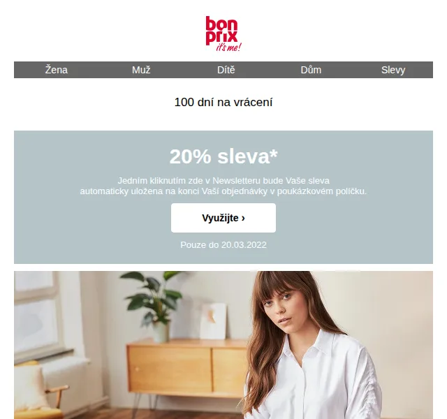 bonprix: 20% sleva na limitovanou edici Fashion – červen 2026 | Nuslet.cz
