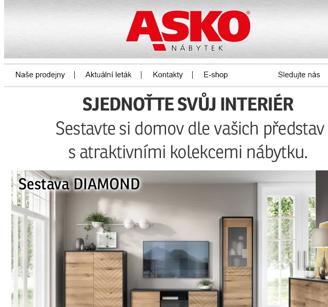 Asko Nábytek: Sjednoťte svůj interiér – červen 2026 | Nuslet.cz