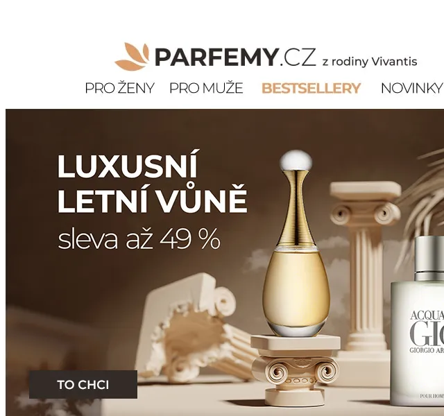 Parfemy.cz: Luxusní letní vůně se slevou až 49 % – červenec 2026 | Nuslet.cz