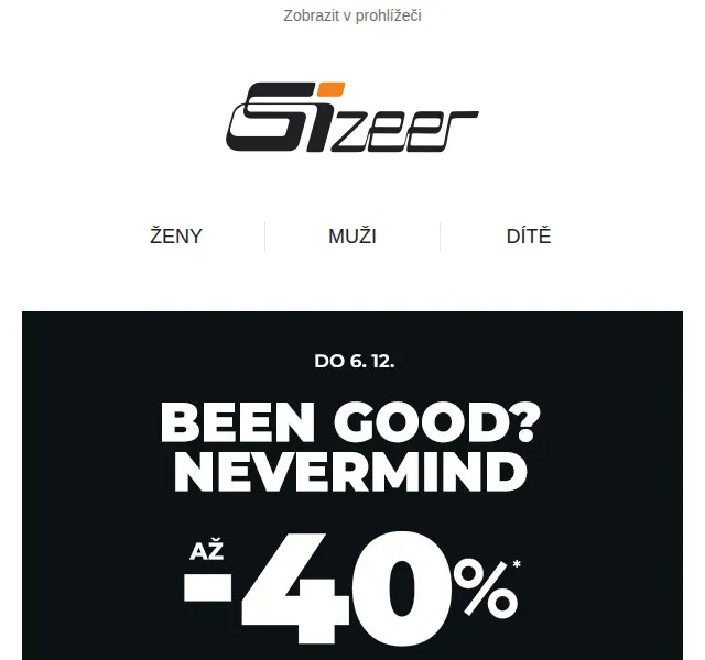 Sizeer: Až -40 % na druhý produkt s aplikací – červen 2026 | Nuslet.cz