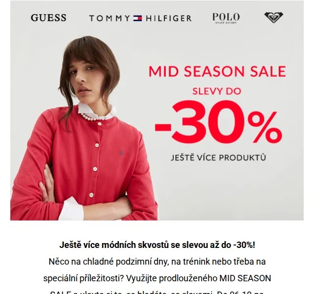 Modivo: Mid Season Sale se slevou až -30 % – červenec 2026 | Nuslet.cz